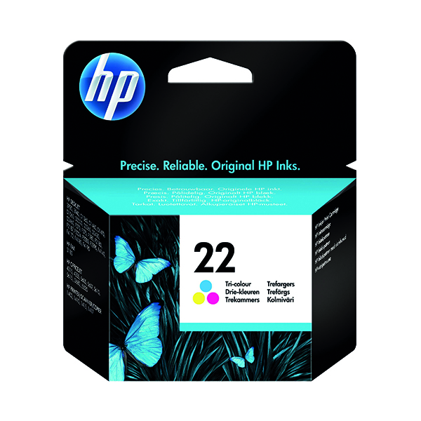 HP 22 INK CARTRIDGE TRI-COLOR CMY