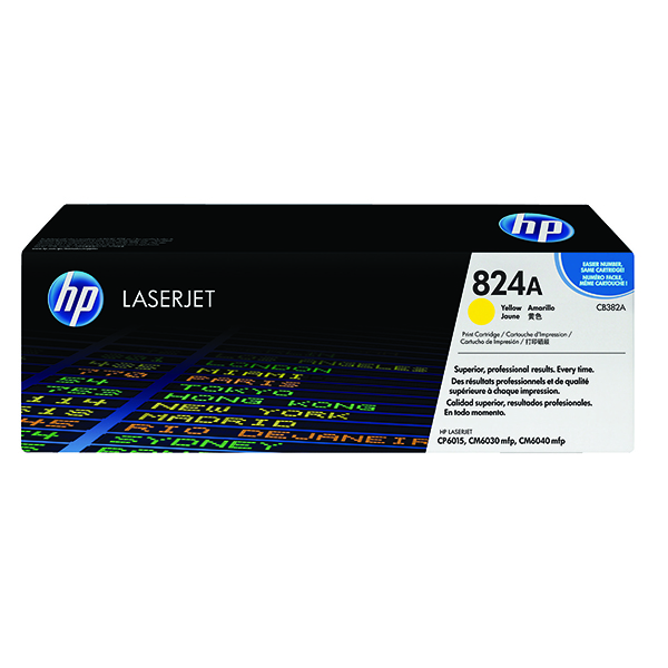 HP 824A LASERJET TONER CART YELLOW