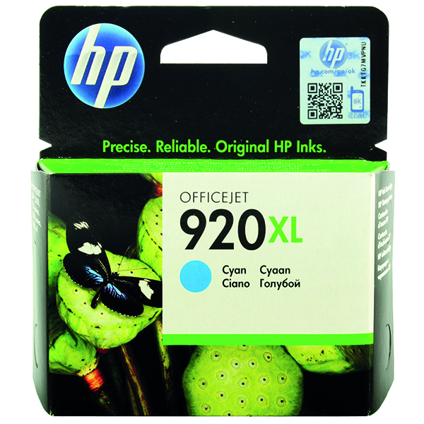 HP 920XL INKJET CART HY CY CD972AE