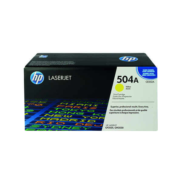 HP 504A Laserjet Toner Yellow CE252A