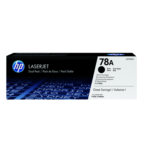 HP 78 LJ DUAL CART BLK CE278AD