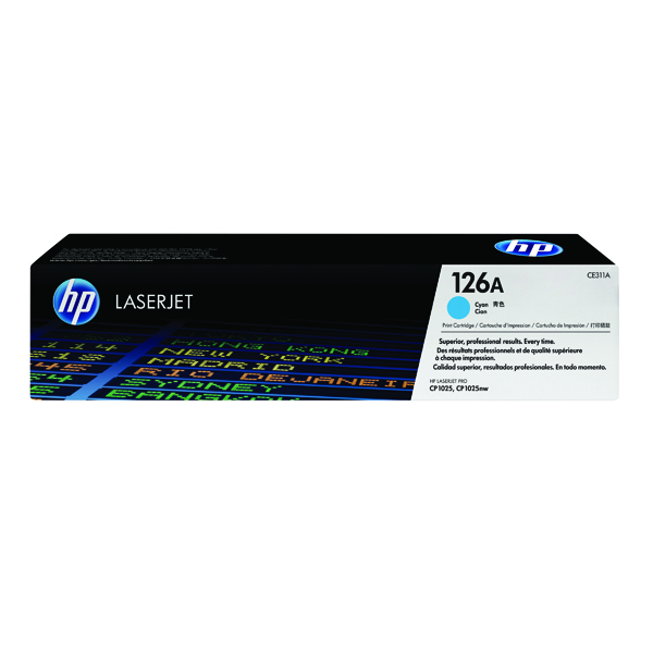 HP 126A LASERJET TONER CART CYAN