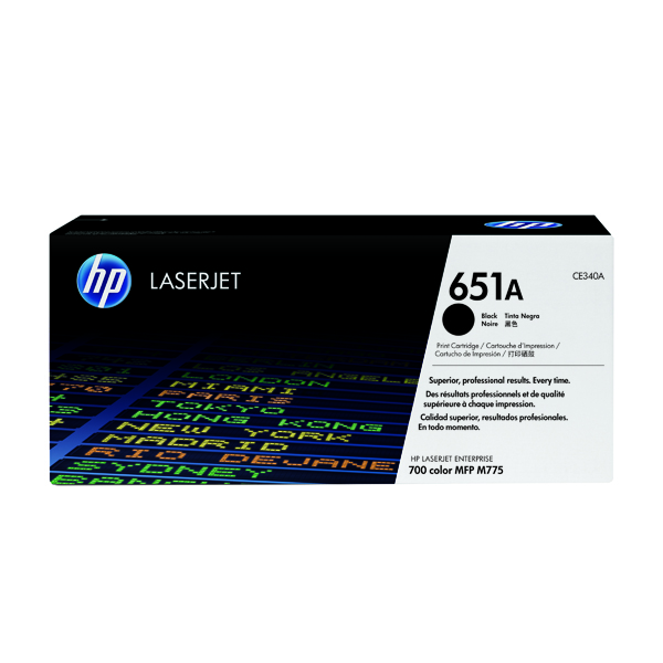 HP 651A LASER TONER BLACK CE340A