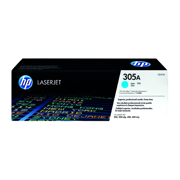 HP 305A CYAN LASERJET TONER CE411A