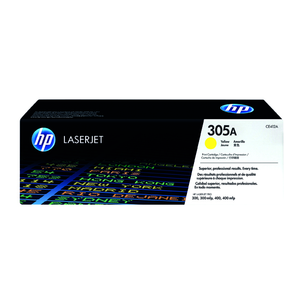 HP 305A TONER CART YELLOW CE412A