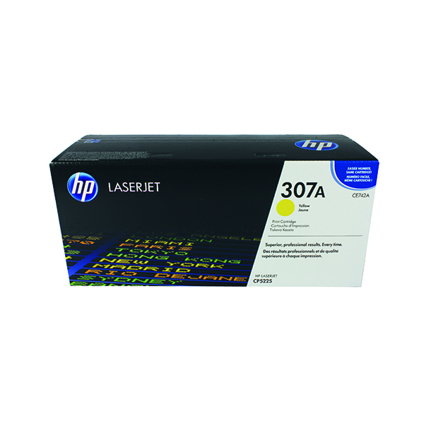 HP 307A LASERJET TONER YLW CE742A