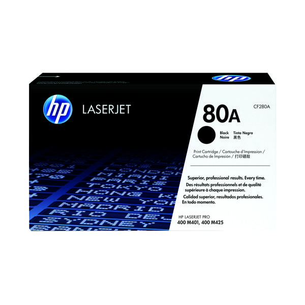 HP 80A TONER CART BLACK CF280A