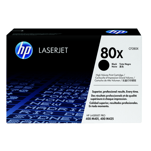 HP 80XA TONER CARTHIGH YIELD BLK