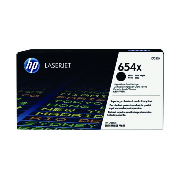 HP 654x Laser Toner Black Cf330x