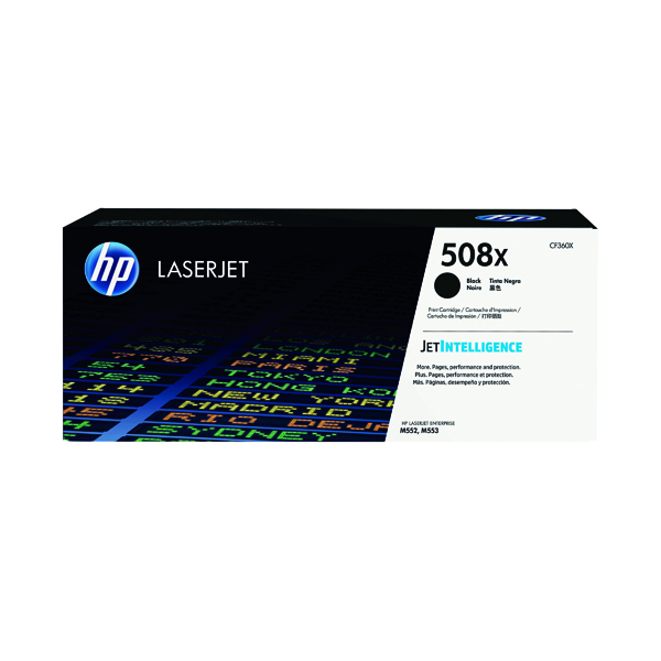 HP 508X LJET TONER HY BLK CF360X