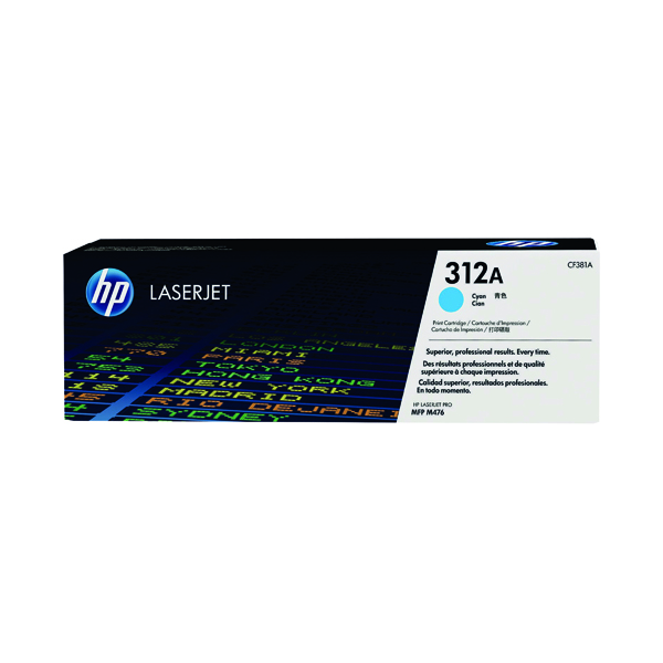 HP 312A LASERJET TONER CYAN CF381A