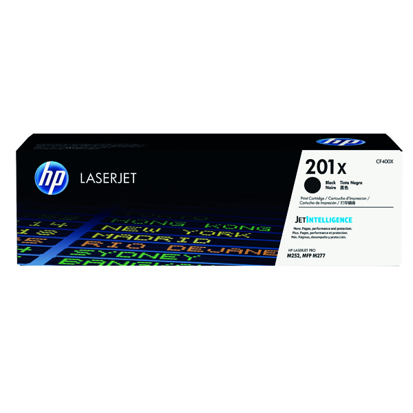 HP 201X LASERJET TONER HY BLK CF400X