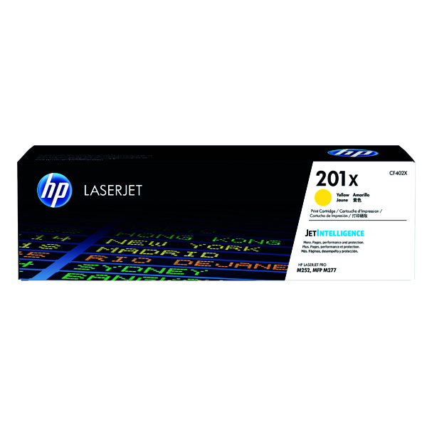 HP 201X LASERJET TONER HY YLW CF402X