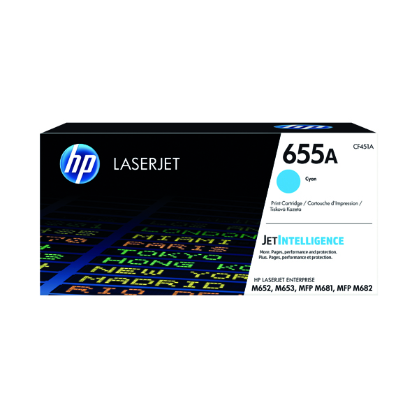 HP 655A TONER CARTRIDGE CYAN