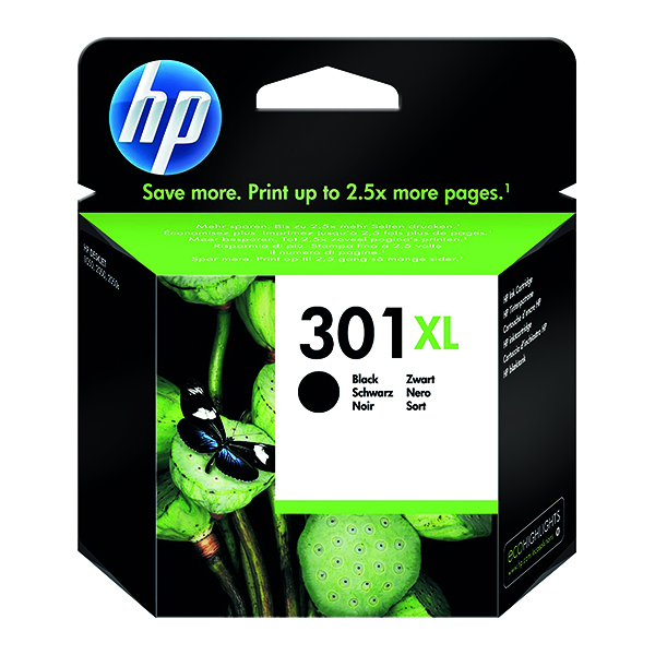 HP 301XL INK CART HY BLACK CH563EE