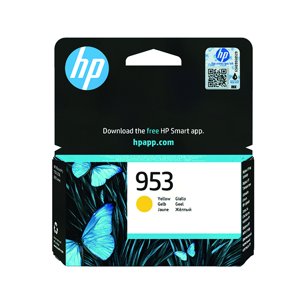 HP 953 ORIGINAL INK CART YLW F6U14AE