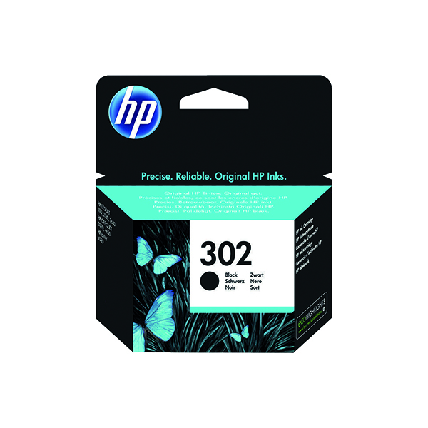 HP 302 INK CARTRIDGE BLACK F6U66AE