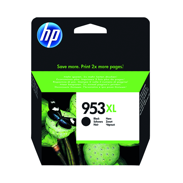 HP 953XL ORIGINAL INK CART HY BLACK