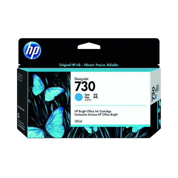 HP 730 CYAN INK CARTRIDGE 130ML