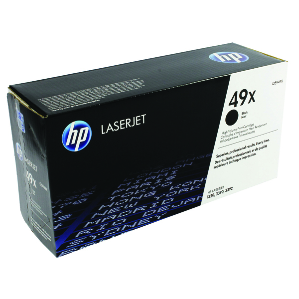 HP 49X LASERJET TONER HY BLK Q5949X