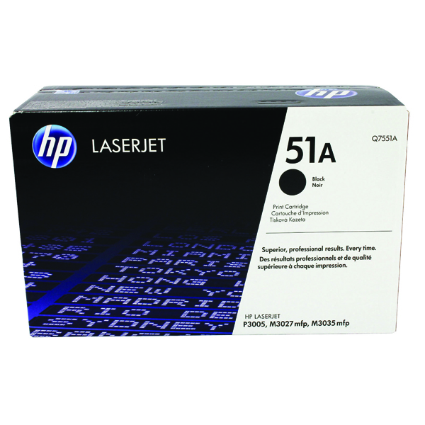 HP 51A LASERJET TONER BLACK Q7551A