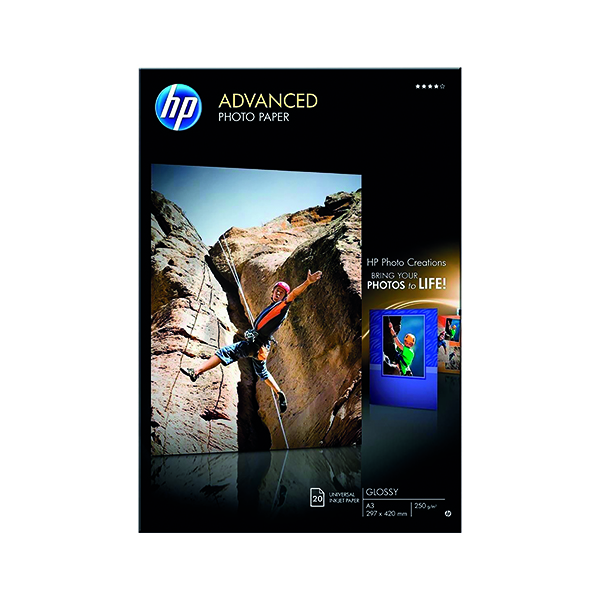 HP PHT PPR GLSSY 250GSM A3 20 SHEETS