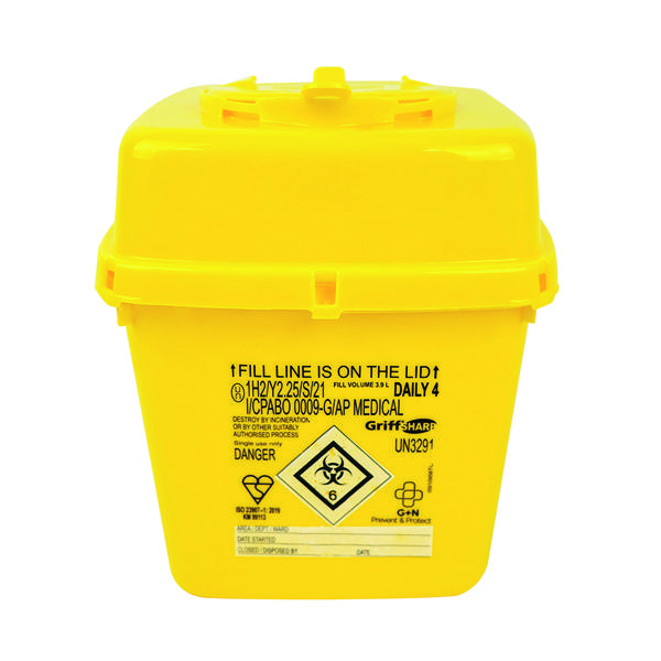 RELIANCE MEDICAL SHARPS CONTAINER 4L