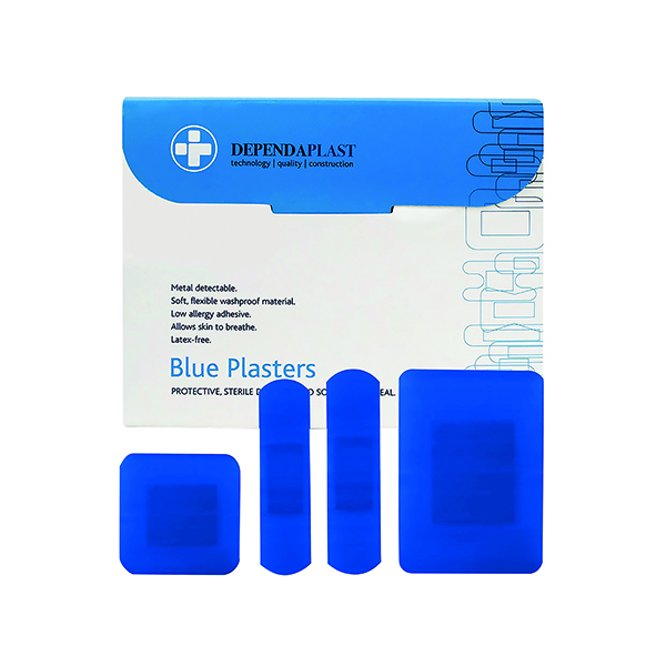 RELIANCE ASTD PLASTERS BLUE PK100