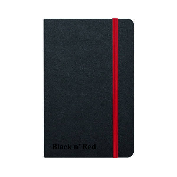 BLACK N RED HARD COVER NOTEBOOK A6