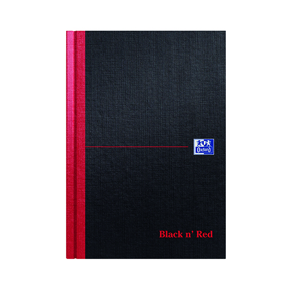 BLACK N RED SINGLE CASH BOOK A5 PK5