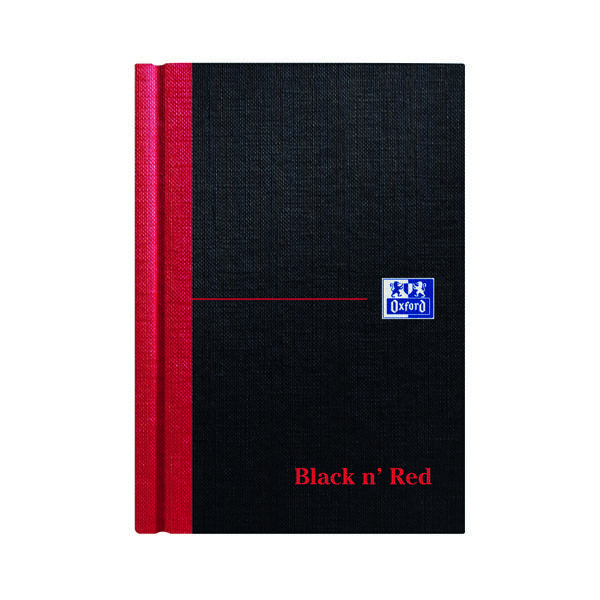 BLACK N RED HB RULED NOTEBOOK A6 PK5