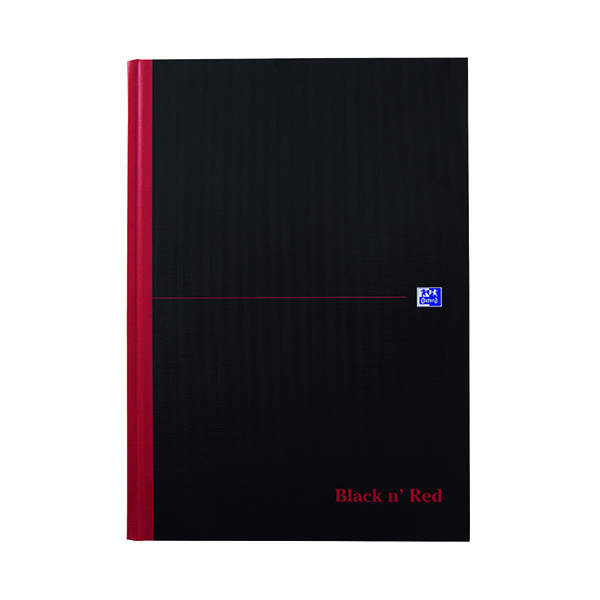 BLACK N RED HB RULED NOTEBOOK A4 PK5