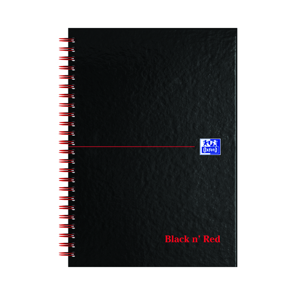 BLACK N RED WIRE A-Z NOTEBOOK A5 PK5
