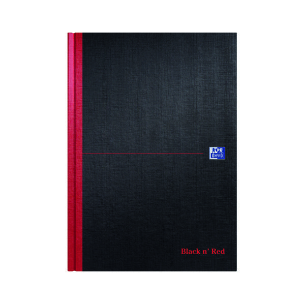 BLACK N RED DBL HB CASH BOOK A4 PK5