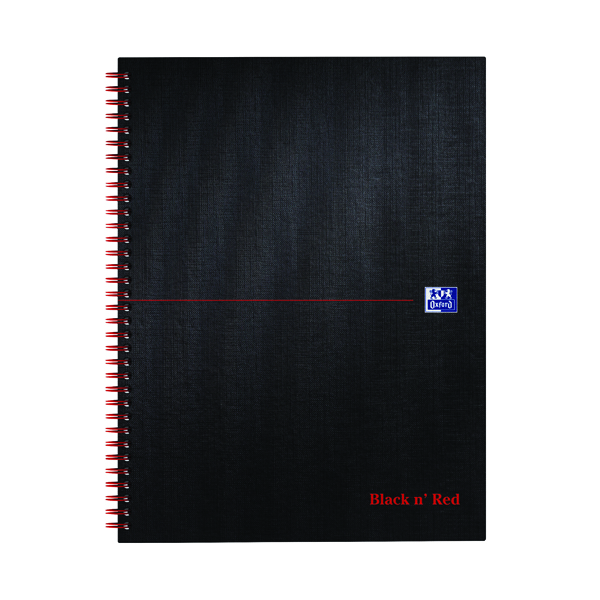 BLACK N RED HB WIRE NTBK A4PLUS PK5
