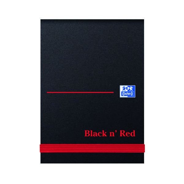BLACK N RED HB ELAST NOTEBK A7 PK10