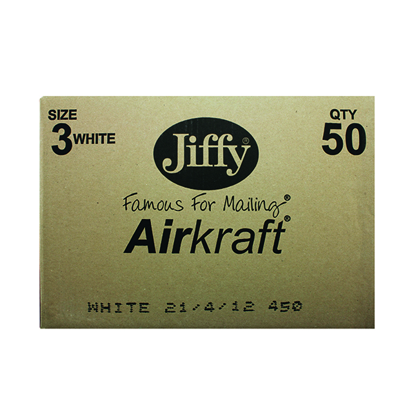 JIFFY AIRKRAFT 220X320MM WHITE PK50