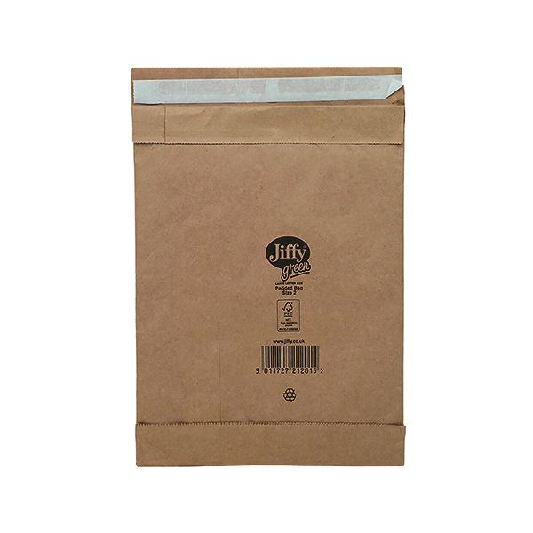 JIFFY PAD BAGS RCYL NO.2 GLD BX 100