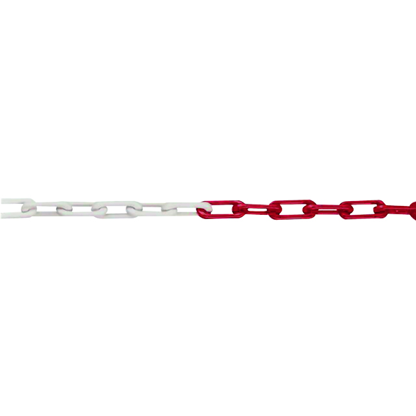 BARRIER CHAIN RED/WHT 25M