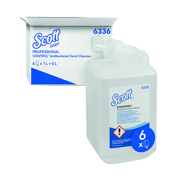 SCOTT ANTIBAC HAND SOAP RFL 1L PK6
