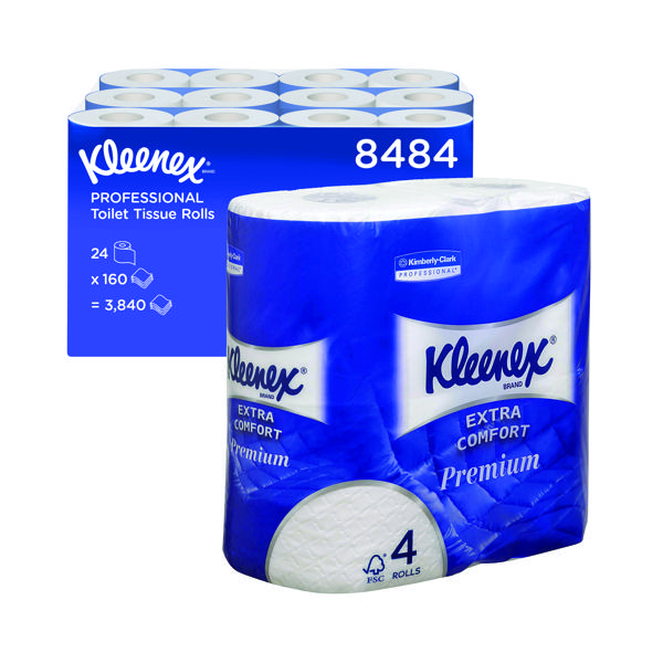 KLEENEX QUILTED TOILT RLL 4 PLY PK24