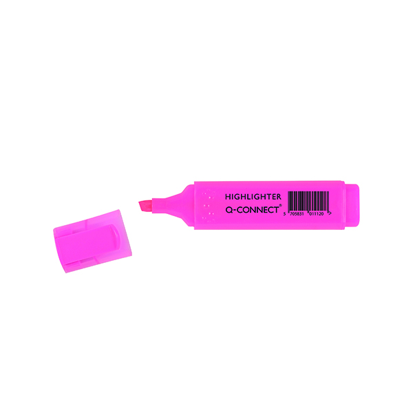 Q-CONNECT HIGHLIGHTER PEN PINK PK10