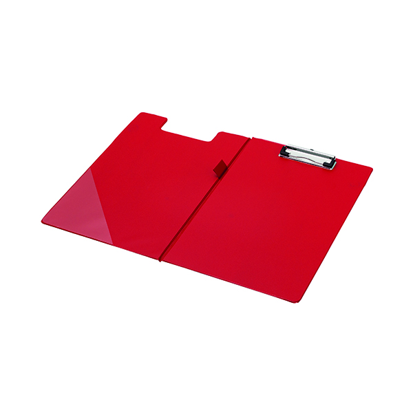 Q-CONNECT PVC FOLD CLIPBOARD FS RED