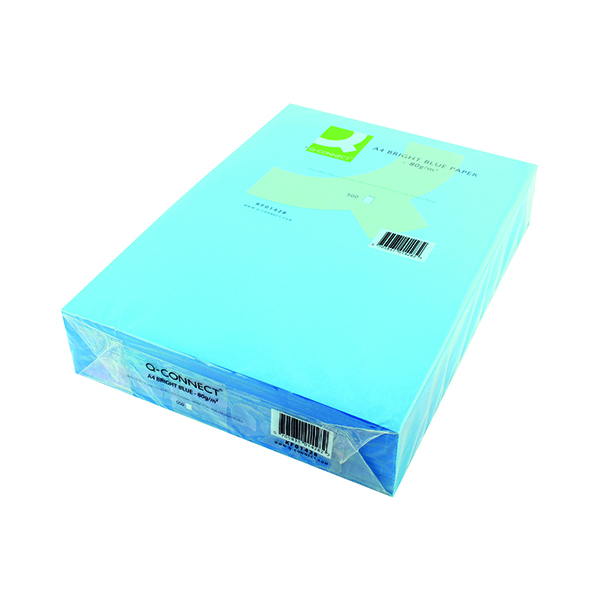 Q-CONNECT COPIER PAPER BLUE A4 PK500