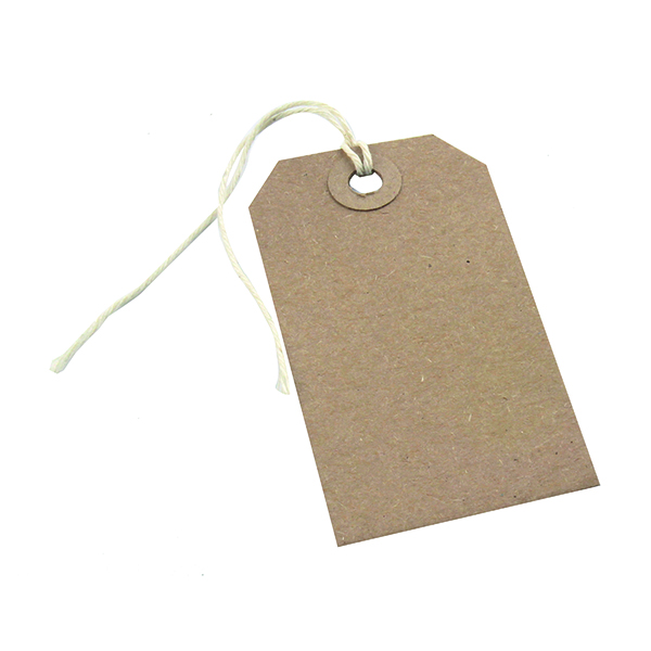 STRUNG TAGS 146X73MM BUFF