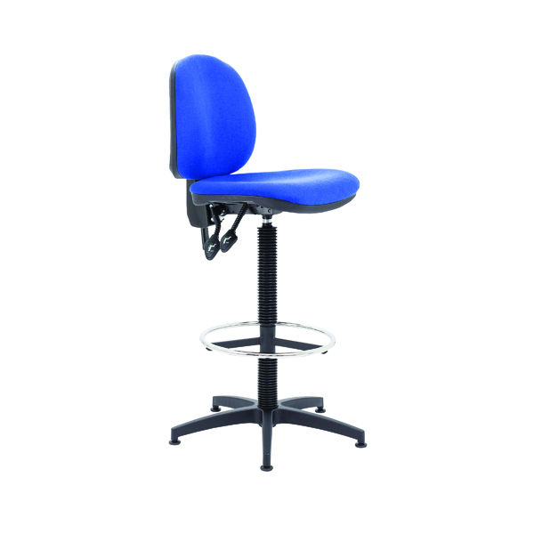ARISTA DRAUGHTSMAN CHAIR FIXED BLUE