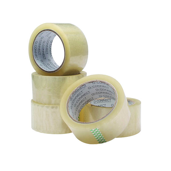 Q-CONNECT PACKING TAPE 50MMX66M PK6