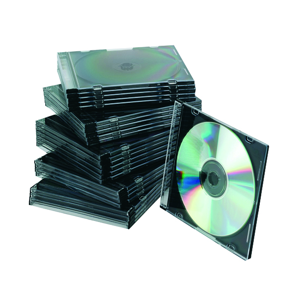 Q-CONNECT CD JEWEL CASE SLIM BLK P25