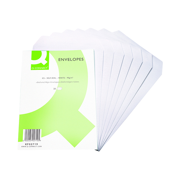 Q-CONNECT ENVELOPE C5 90GSM WHITE