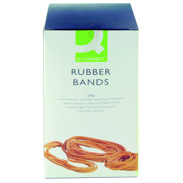 Q-CONNECT RUBBER BANDS 500G ASSORTED